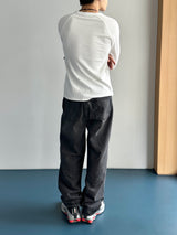 Kane Teen ウォッシュ加工ワイドデニムパンツ 2C