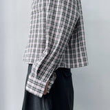 ボクシー チェック クロップド シャツ
