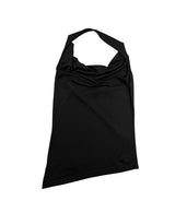 Cowl Neck Draped Layered Halter Top