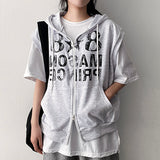 Ika Two Way Hooded Vest Zip-Up