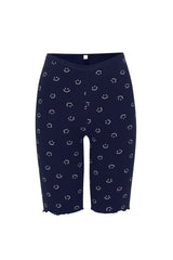 smile leggings navy