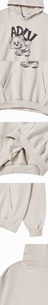 25FW ADLV PIGGYBACK HOODIE ESSENTIAL BEIGE