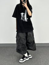 camo cargo cotton shorts