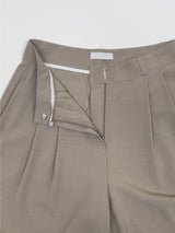 [Summer ver.] Tie Two Tuck Long Wide Slacks