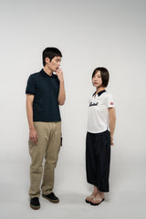 レギュラー ストライプ PK Tシャツ (NAVY)
