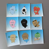 mermaid oval sticker pack