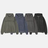 Pigment Applique Hooded Zip Up (3color)