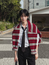[wool21%] スウェイマルチストライプカーディガン