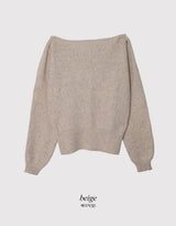 #コジーワンショルダールーズウールニット (4color)