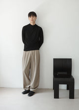drape mock neck tee