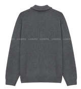 Nade Washable Overfit High Neck Turtle Semi-Zip-Up Knit