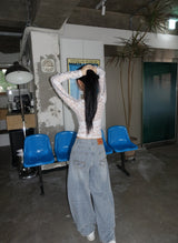 Sheer Lace Numbering Tee