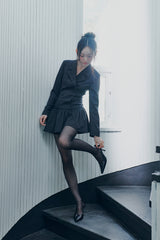 LIORA JACKET DRESS charcoal