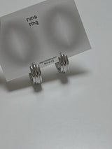 line volume earrings