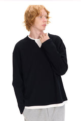 アメリカンスタイルワッフルニットTシャツ