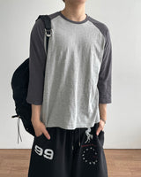Pitch Slub Three Quarter Sleeve T