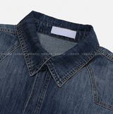 Our Western Overfit Two Pocket Denim Shirt