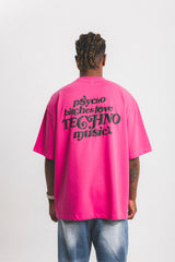 サイコ B*tches パフプリントTシャツ