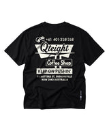 LB コーヒーショップウォッシュドTシャツ (ブラック)