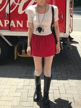 Natural Days Linen Mini Skirt