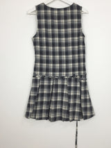 Low Check Pleated Dress (2color)