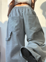 サニーサイドアップ☀カーペンターツーピンタックパラシュートバルーンスウェットパンツ 🖤🤍🩶3カラー