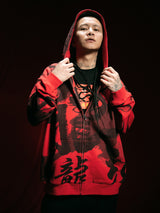 RTVG(RETROVEGAS) Chinese dragon fonts pullover hoodie