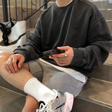  Logane Supima Cotton Pigment Overfit Incision Sweatshirt