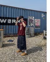 Circular Belt Stitch Cargo Bermuda