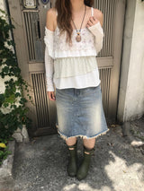 momo flower layered sleeve