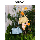 muva. Cloud Shoulder Cross‑body Bag, Genuine Leather Commuter Summer Women’s Handbag, 2024 New Style, New Arrival Apr 16