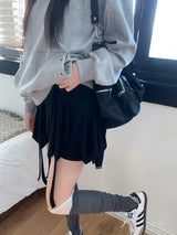 Nasty Unbalanced Shirring Skirt Leggings