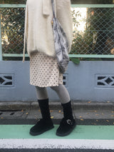 dot corduroy skirt