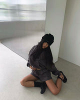 8PM Shorts in charcoal