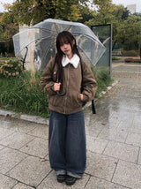 アンディ ロールアップ ワイドウォッシングデニムパンツ