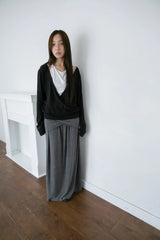 cross wrap banding skirt(2colors)