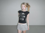 メタリックストップTシャツ(3 color)