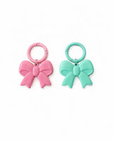 Pink Mint Pastel Ribbon Keyring