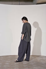 VINTAGE P. DYEING CUT-OUT 1/2 BOX TEE (Charcoal)