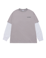 25FW ダブルレイヤーADLV長袖Tシャツ ライトグレー