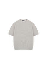 Waffle Knit Crewneck T-Shirt