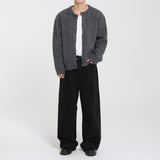 ALPACA ROUND KNIT CARDIGAN
