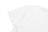 damage cutting t-shirt (white)