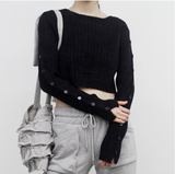 Retona side button knitwear