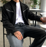Underbar YKK Two-Way Single Suede Jacket