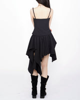 Queen's Shirred Bustier + Asymmetrical Flare Skirt Set