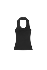 HORIZON RING HALTER NECK [BLACK]