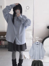 wind over-fit cotton shirt