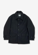 GU Wool Short Mac Coat