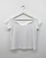 Las Lace Off-shoulder T-shirt (3color)